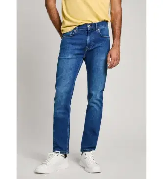 per uomo PM207388HX4 Jeans slim fit blu (33/34), Casual, Cotone, Denim, Sostenibile