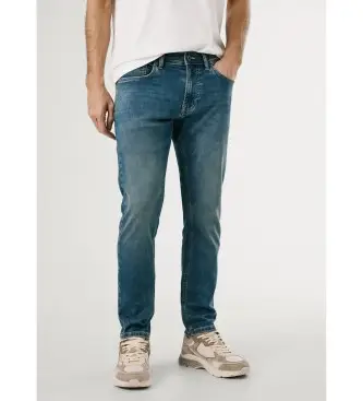 per uomo PM2073898AE Jeans slim Gymdigo color blu acciaio (30/30), Casual, Cotone, Denim