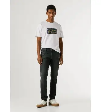 per uomo PM20739159FA Jeans neri affusolati con punte (36/34), Nero, Casual, Cotone, Denim
