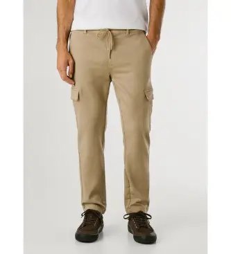per uomo PM211725 Pantaloni cargo beige Gymdigo (29), Casual, Cotone