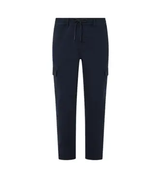 per uomo PM211725 Pantaloni cargo Gymdigo blu scuro (28), Casual, Cotone, Sostenibile, Navy