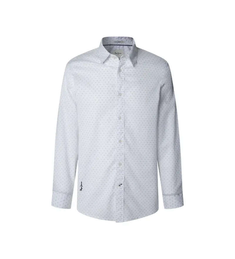 per uomo PM3090837 Camicia bianca di Craig (L), Bianco, Casual, Cotone, Manica lunga