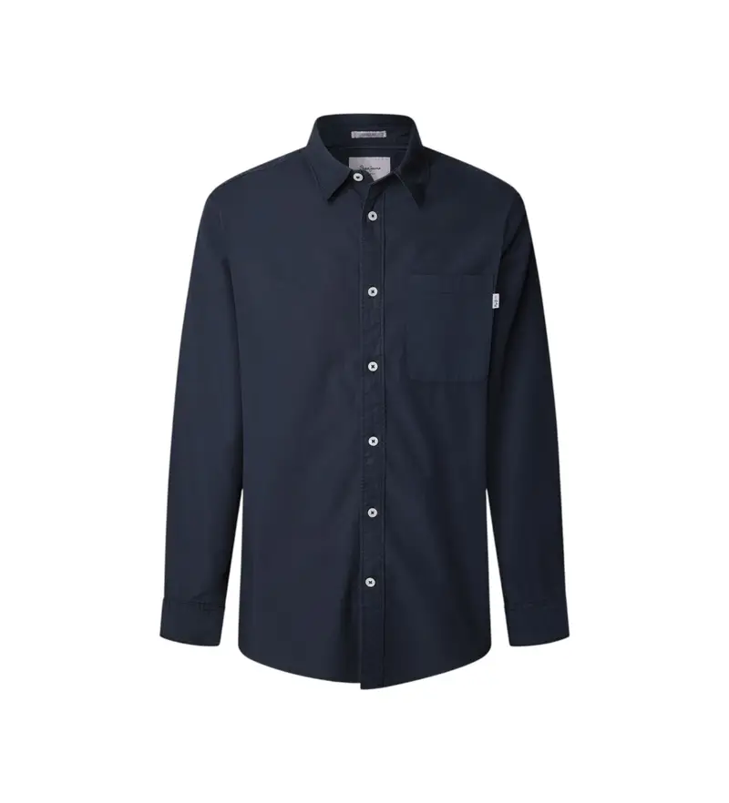 per uomo PM3090838 Camicia Creed Navy (S), Casual, Cotone, Manica lunga