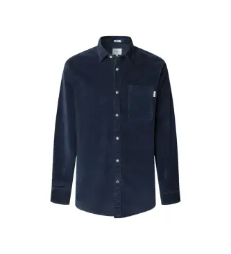 per uomo PM3090844 Camicia blu navy Clayton (XL), Casual, Cotone, Manica lunga