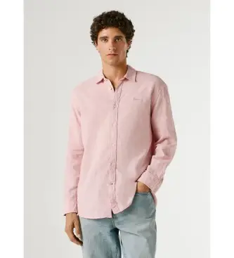per uomo PM3091192 Camicia rosa Payton (L), Casual, Lino, Manica lunga