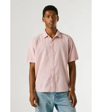 per uomo PM3091193 Camicia rosa di Percy (L), Casual, Lino, Manica corta