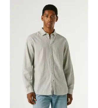 per uomo PM3091199 maglietta verde Portland (L), Casual, Lino, Manica lunga