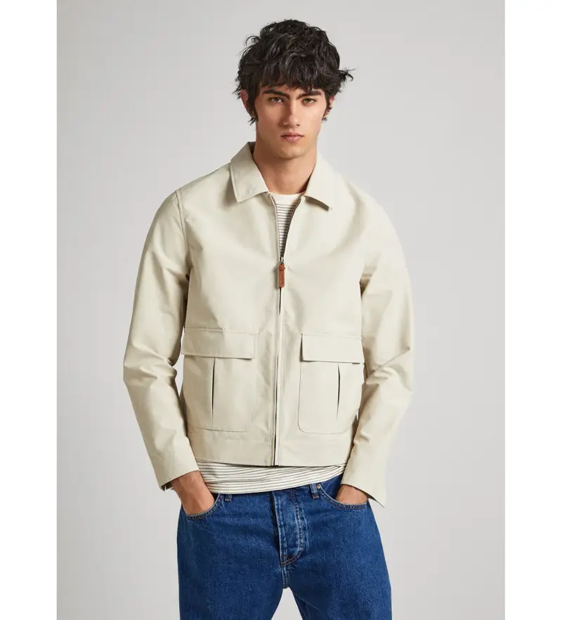 per uomo PM402967 Giacca beige Valmo (M), Casual, Poliestere, Manica lunga