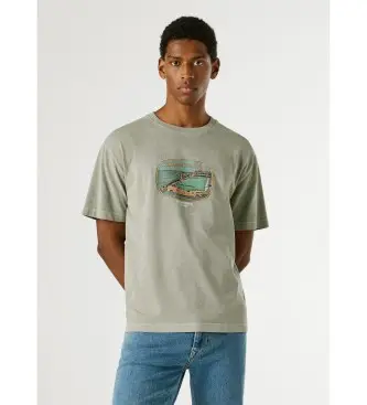 per uomo PM5010302 Maglietta verde Shaya (L), Casual, Cotone, Manica corta