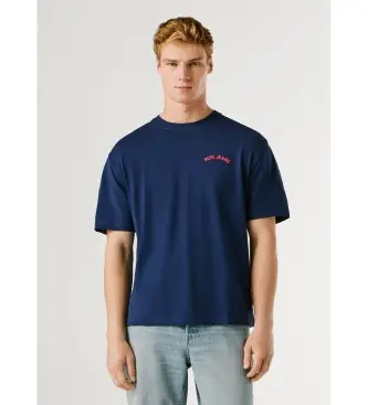 per uomo PM5010319 Maglietta blu navy Gideon (L), Casual, Cotone, Manica corta