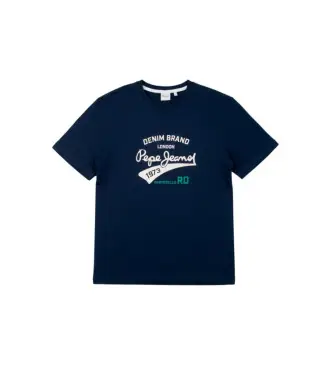 per uomo PM5010364 Maglietta blu navy Giles (S), Casual, Cotone, Manica corta