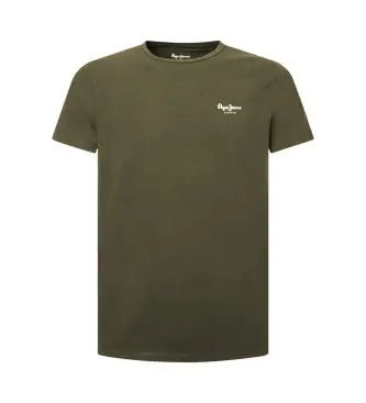 per uomo PM508212 T-shirt basic originale verde (S), Casual, Cotone, Manica corta