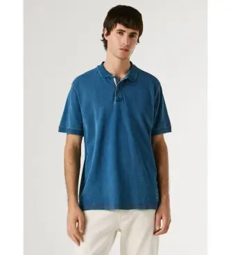 per uomo PM5400077 Polo Callum blu (L), Casual, Cotone, Manica corta
