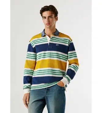 per uomo PM5400086 Polo bianca Clive (L), Bianco, Casual, Cotone, Manica lunga