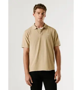 per uomo PM5400087 Polo Oscar beige (L), Casual, Cotone, Manica corta