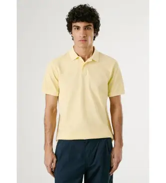 per uomo PM542099 Polo New Oliver giallo (S), Casual, Cotone, Manica corta