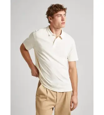 per uomo PM542146 Polo Holly bianco sporco (L), Casual, Cotone, Manica corta