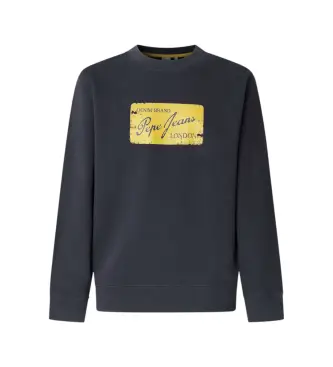 per uomo PM5800143 Felpa blu navy Suen Crew (S), Casual, Cotone