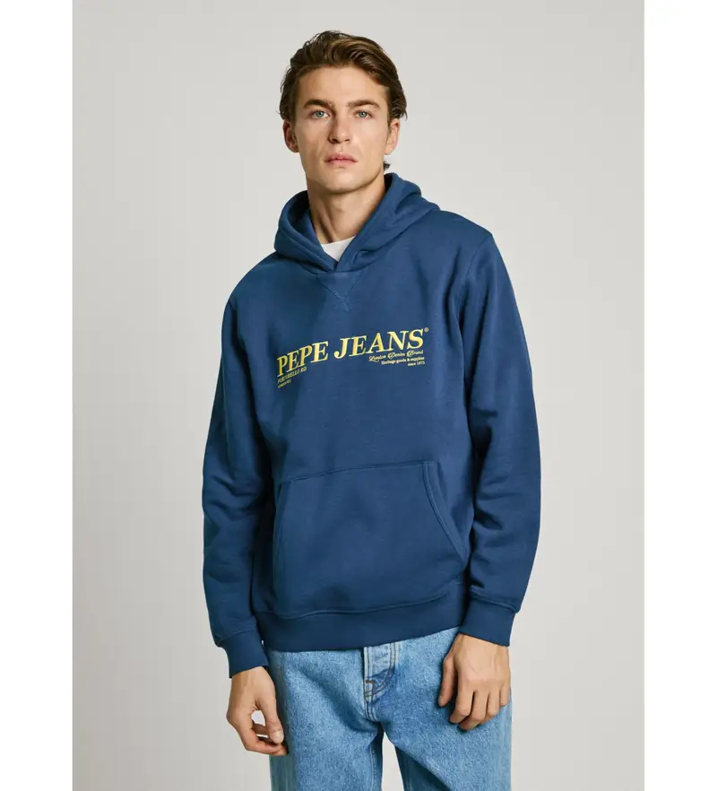 per uomo PM582755 Felpa blu Dylan (L), Casual, Cotone