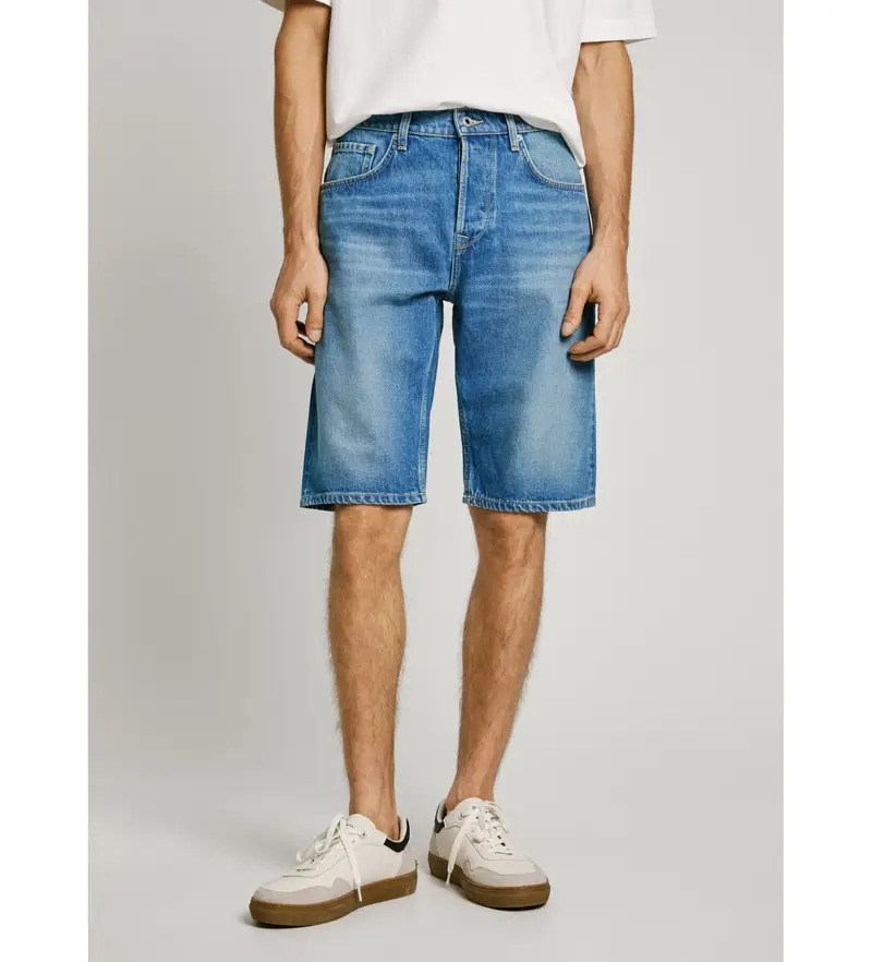 per uomo PM801079ND1 Callen corto e rilassato blu (28), Casual, Cotone, Denim