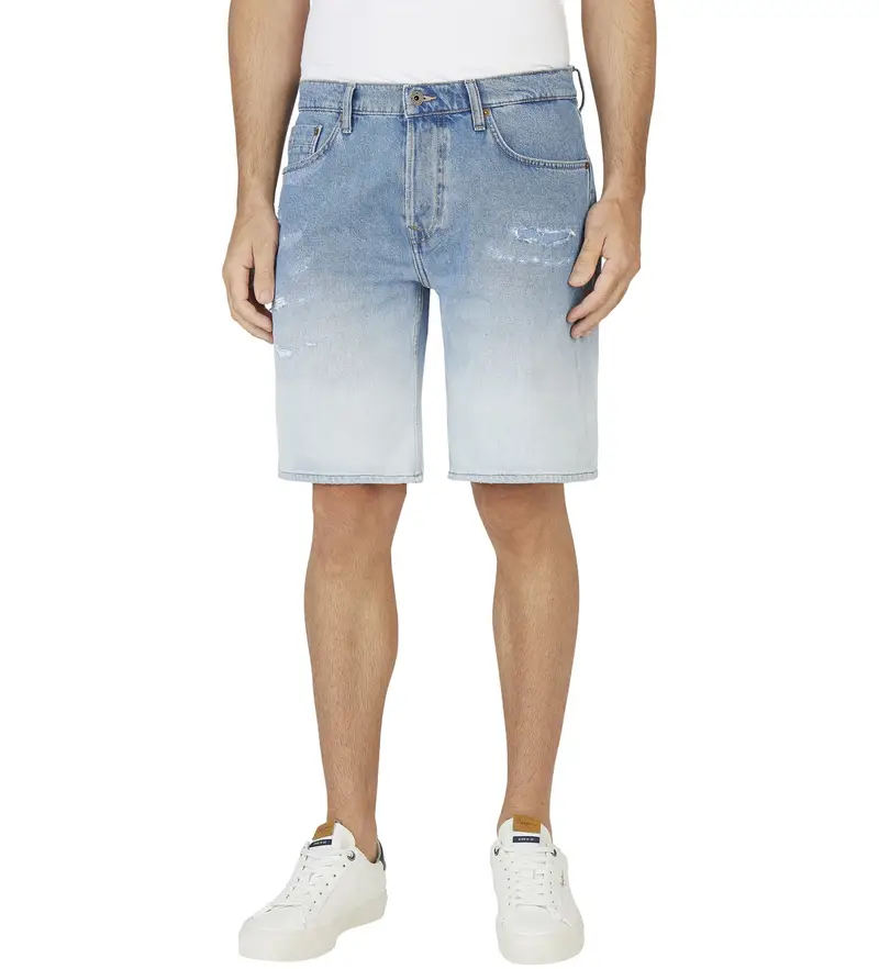per uomo PM801173 Short Fade azuyl (30), Blu, Casual, Cotone, Denim