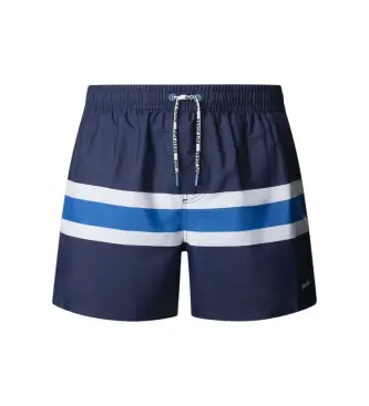 per uomo PMB100008 Costume da bagno a blocchi di colore blu navy (L), Beachwear, Poliestere