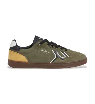per uomo PMS000009 Sneakers Ball Mix in pelle verde (43), Basso, Stringhe, Casual