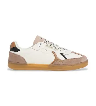 per uomo PMS000028 Sneakers Ball Mood in pelle bianco sporco (44), Basso, Stringhe, Casual