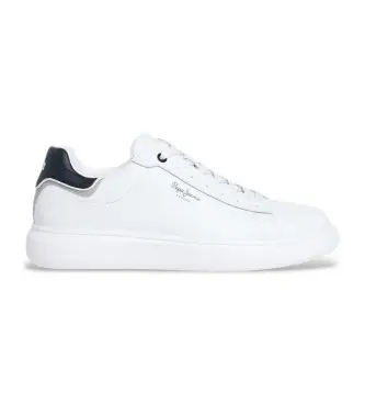 per uomo PMS00044 Sneakers Eaton One in pelle bianca (45), Bianco, Basso, Stringhe, Casual