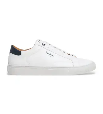 per uomo PMS00048 Joe sneakers bianche basic (41), Bianco, Basso, Stringhe, Casual