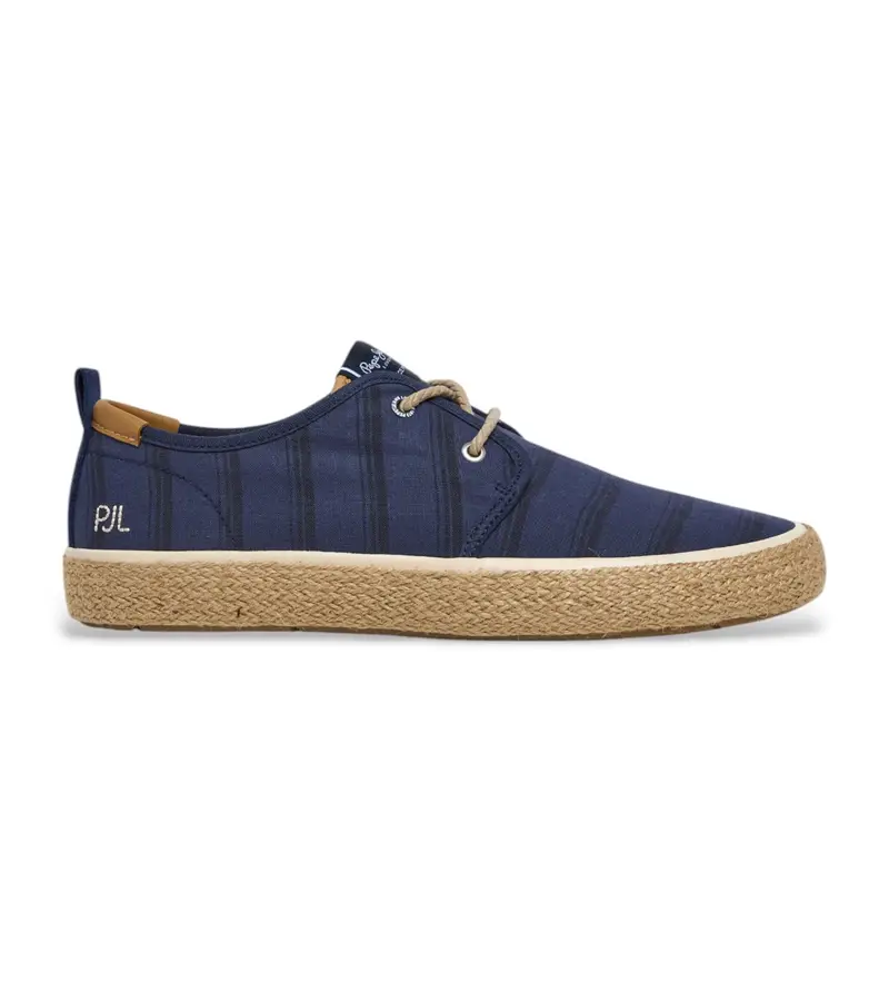 per uomo PMS10331 Scarpe in pelle blu navy Port Lines (42), Camoscio, Stringhe, Casual, Sostenibile