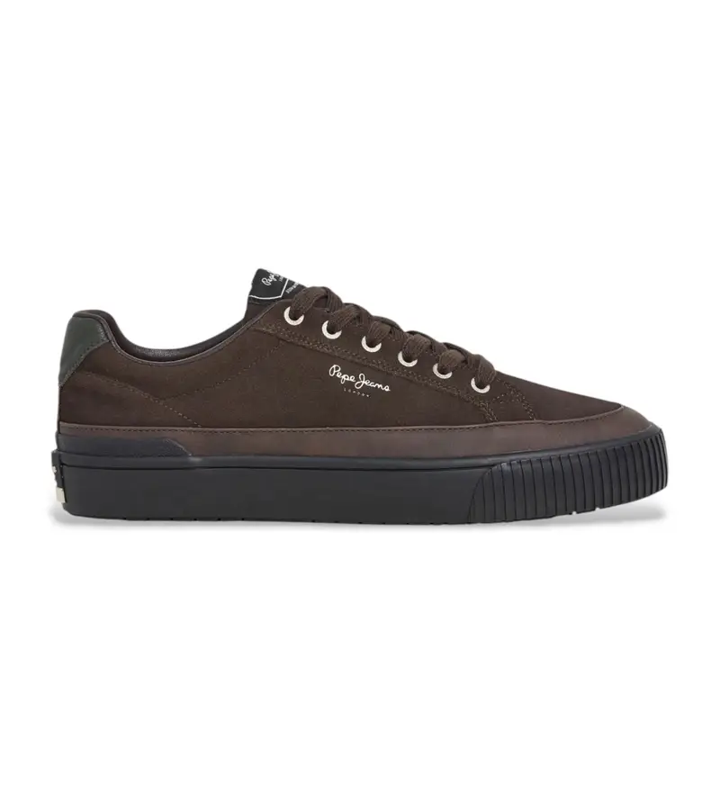 per uomo PMS300001 Sneakers Ben Evolution in pelle marrone (42), Basso, Stringhe, Casual