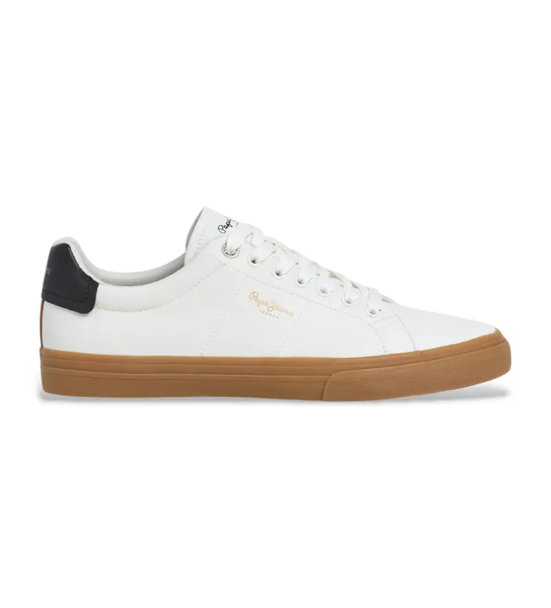 per uomo PMS300003 Sneakers bianche Kenton Base (40), Bianco, Basso, Stringhe, Casual