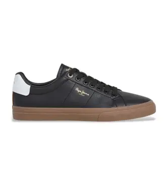 per uomo PMS300003 Sneakers nere Kenton Base (40), Pelle, Nero, Basso, Stringhe, Casual
