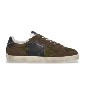 per uomo PMS300004 Sneakers Lane Camo Green (43), Basso, Camoscio, Stringhe, Casual, Verde