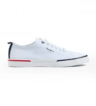 per uomo PMS30811 Kenton Smart 22 Scarpe da ginnastica bianche (41), Bianco, Tessuto, Basso, Stringhe, Casual, Sostenibile