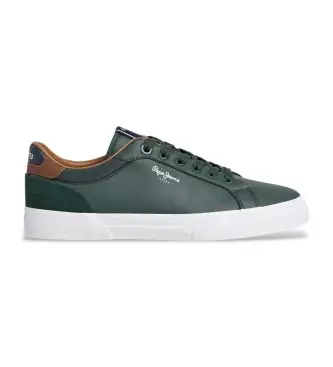 per uomo PMS30839 Sneakers verdi Kenton Court (40), Basso, Stringhe, Casual, Verde