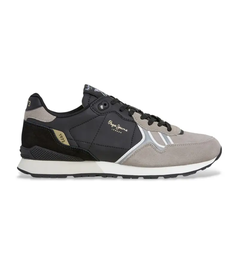 per uomo PMS400003 Sneakers Brit Half grigie (46), Basso, Stringhe, Casual, Grigio