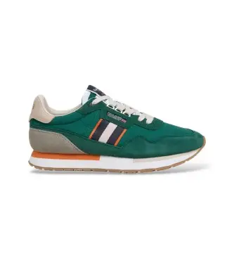 per uomo PMS400025 Sneakers in pelle verde Aiden Tape (40), Basso, Crosta, Stringhe, Casual