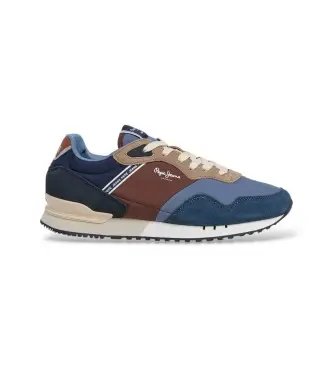 per uomo PMS400030 Sneakers blu London Soft (40), Basso, Stringhe, Casual