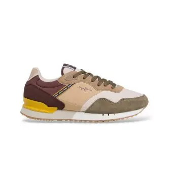 per uomo PMS400030 Sneakers verdi morbide London (41), Basso, Stringhe, Casual, Verde
