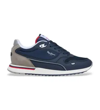 per uomo PMS400033 Sneakers blu navy Bexley City (41), Tessuto, Basso, Stringhe, Casual