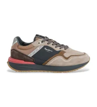 per uomo PMS600009 Sneakers Buster Pro Main in pelle marrone (41), Basso, Stringhe, Casual