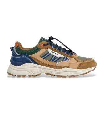 per uomo PMS600010 Sneakers multicolor Darren Earth (42), Pelle, Basso, Stringhe, Casual, Multicolore