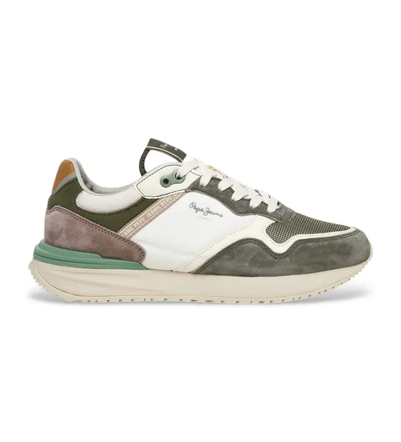 per uomo. PMS60040 Sneakers in pelle verde Buster Pro Match (40), Basso, Camoscio, Stringhe, Casual