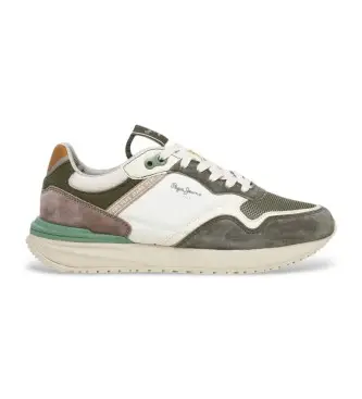 per uomo PMS60040 Sneakers in pelle verde Buster Pro Match (43), Basso, Camoscio, Stringhe, Casual