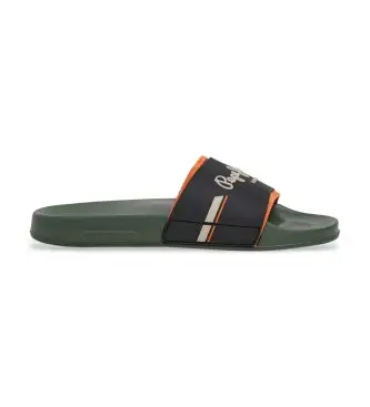 per uomo PMS700019 Infradito verdi glamour (41), Basso, Nessuno, Verde, Beachwear