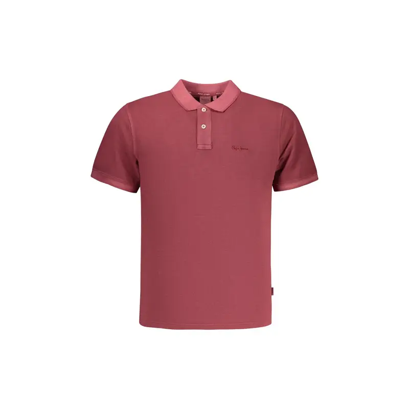 Polo Maniche Corte Uomo Rossa Ricamo Rosso