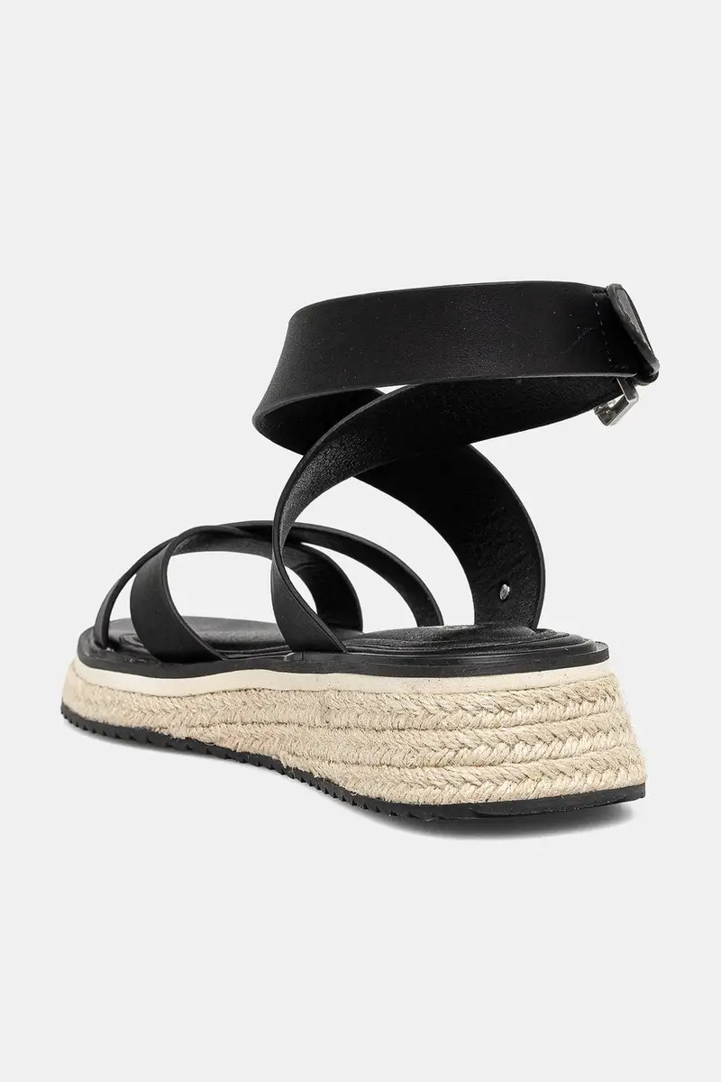 sandali in pelle KATE NATURE donna colore nero PLS90692 miniatura 3