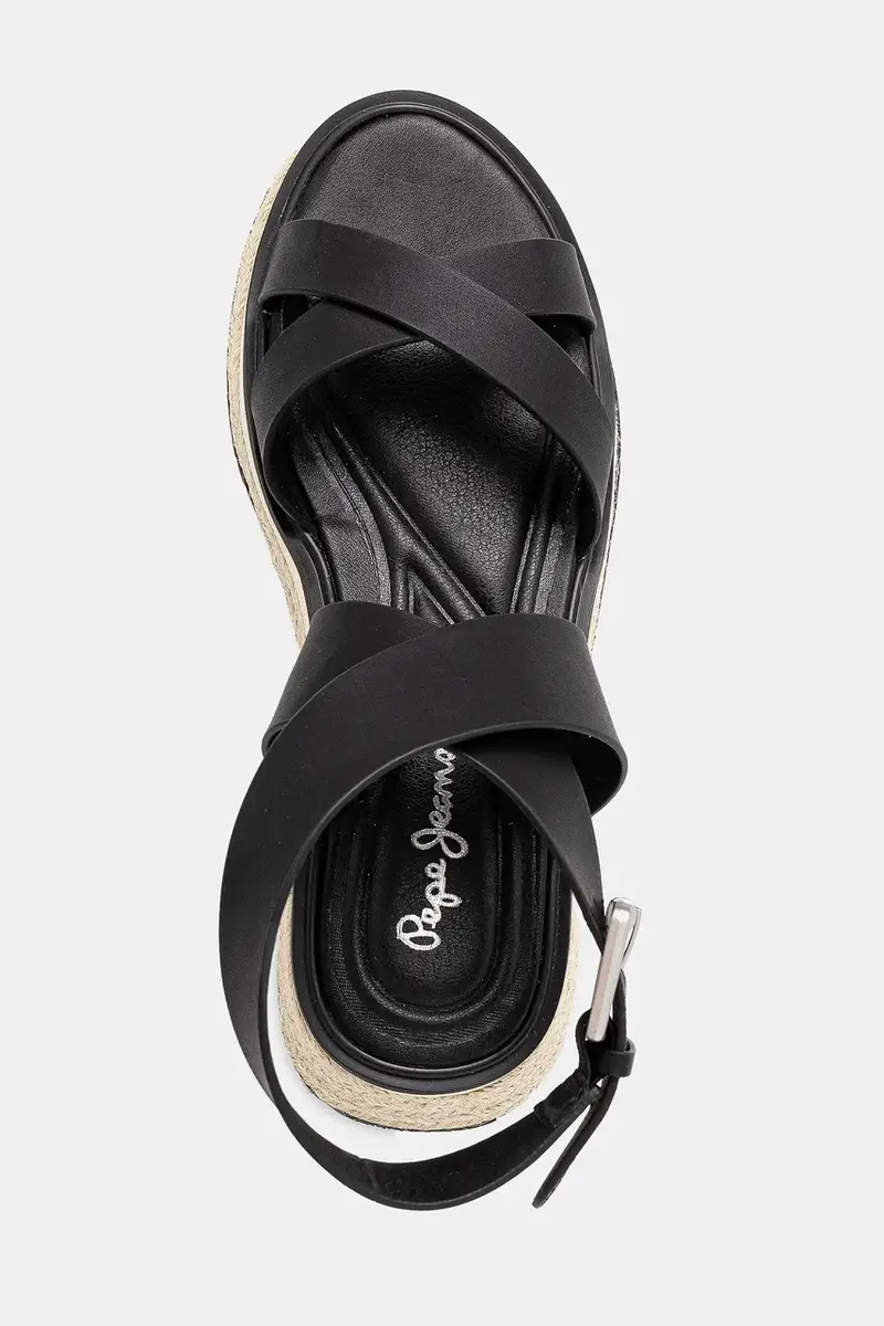 sandali in pelle KATE NATURE donna colore nero PLS90692 miniatura 5